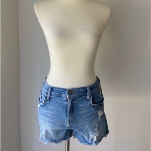 Super flattering and cute Rebecca Minkoff Distressed Denim cut off Shorts
